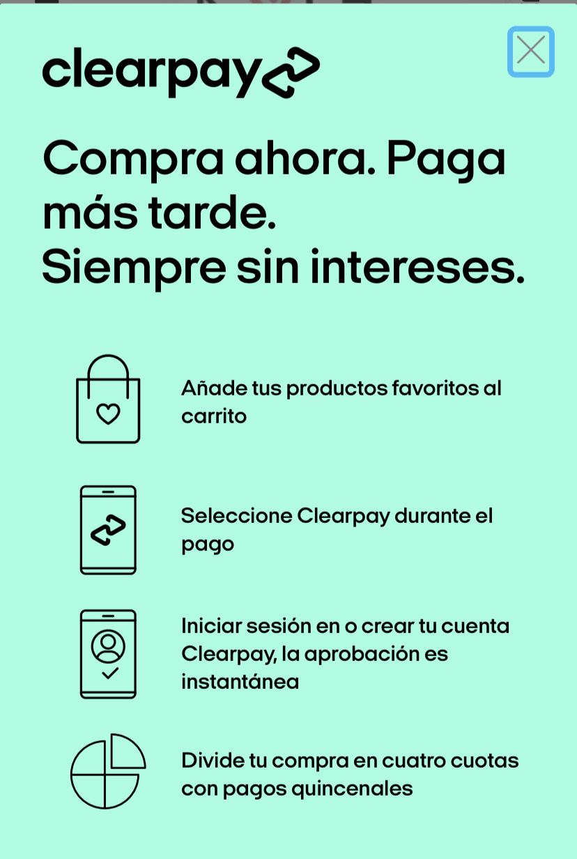COMPRA AHORA Y PAGA MÁS TARDE