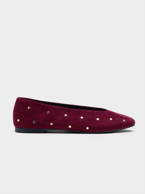 Bailarinas Burgundy Studs