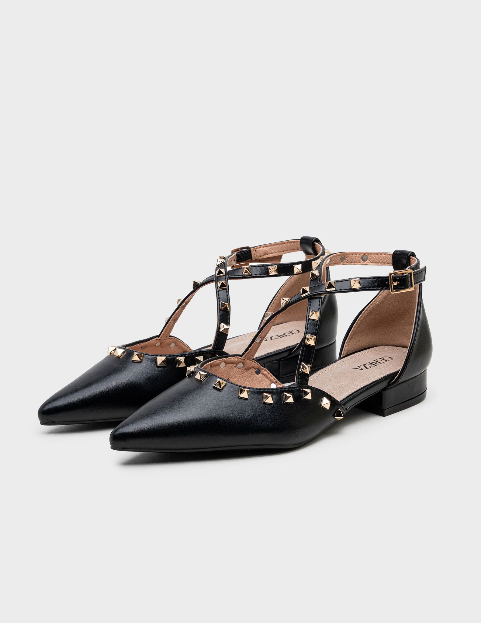 Bailarinas Stud Rock Chic Black