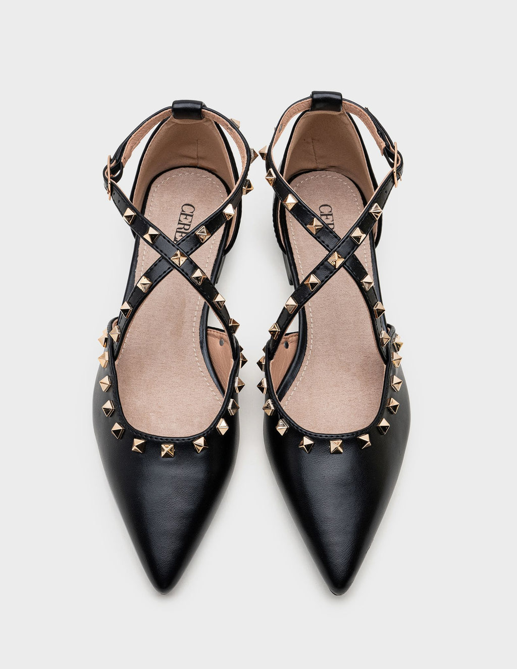 Bailarinas Stud Rock Chic Black