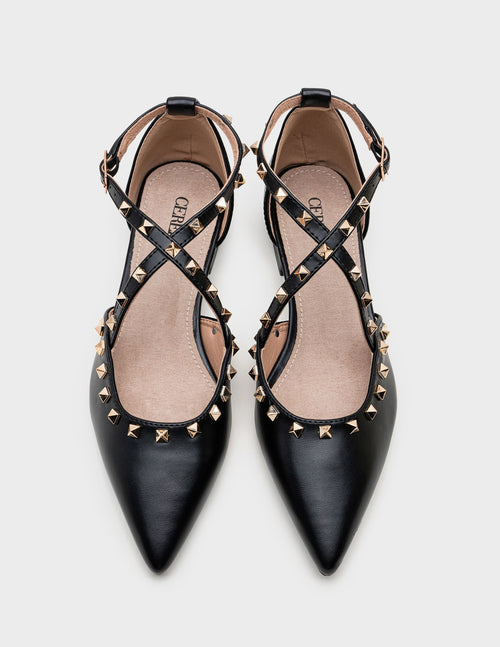 Bailarinas Stud Rock Chic Black