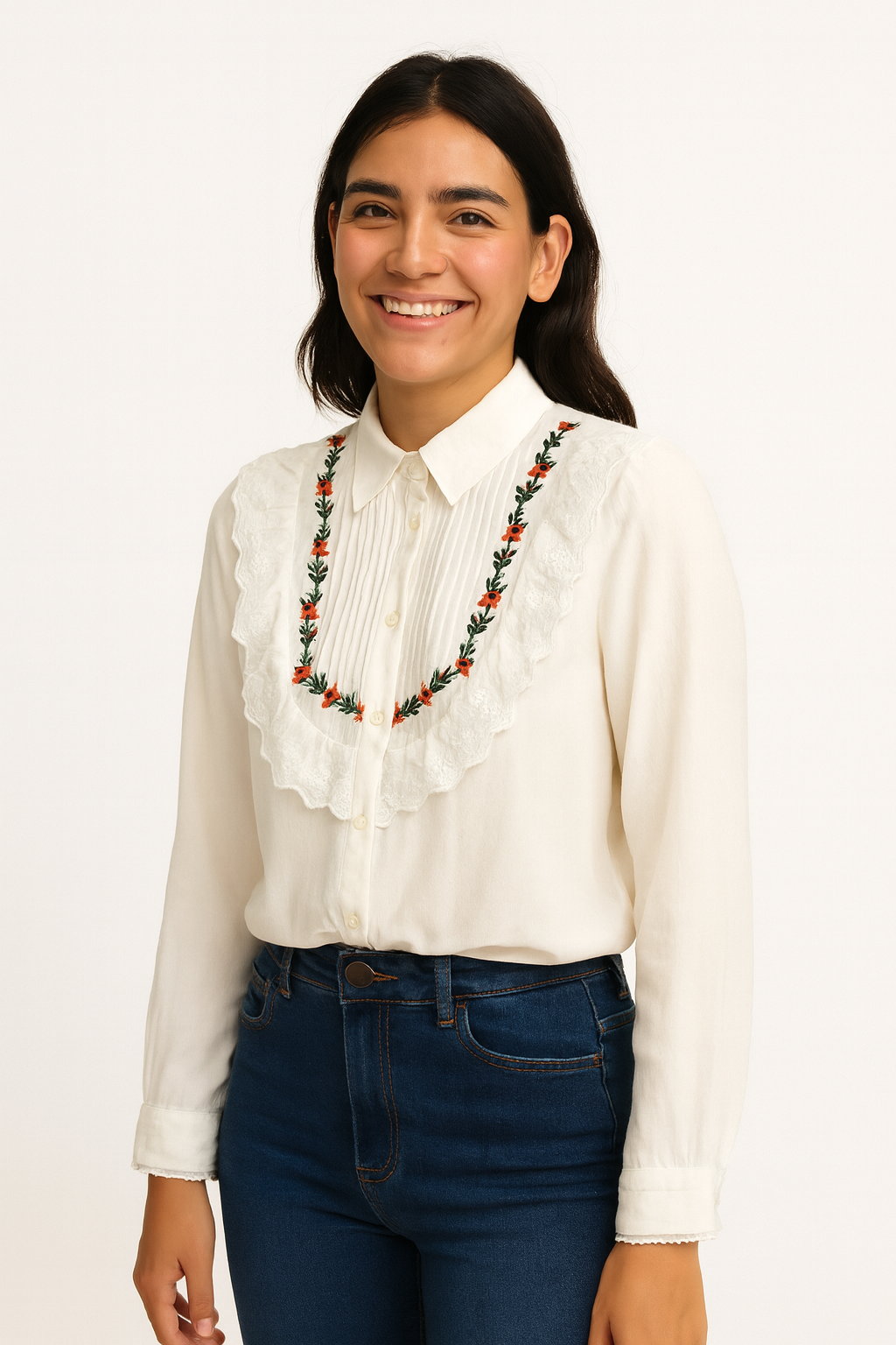 Arroyo embroidered white shirt