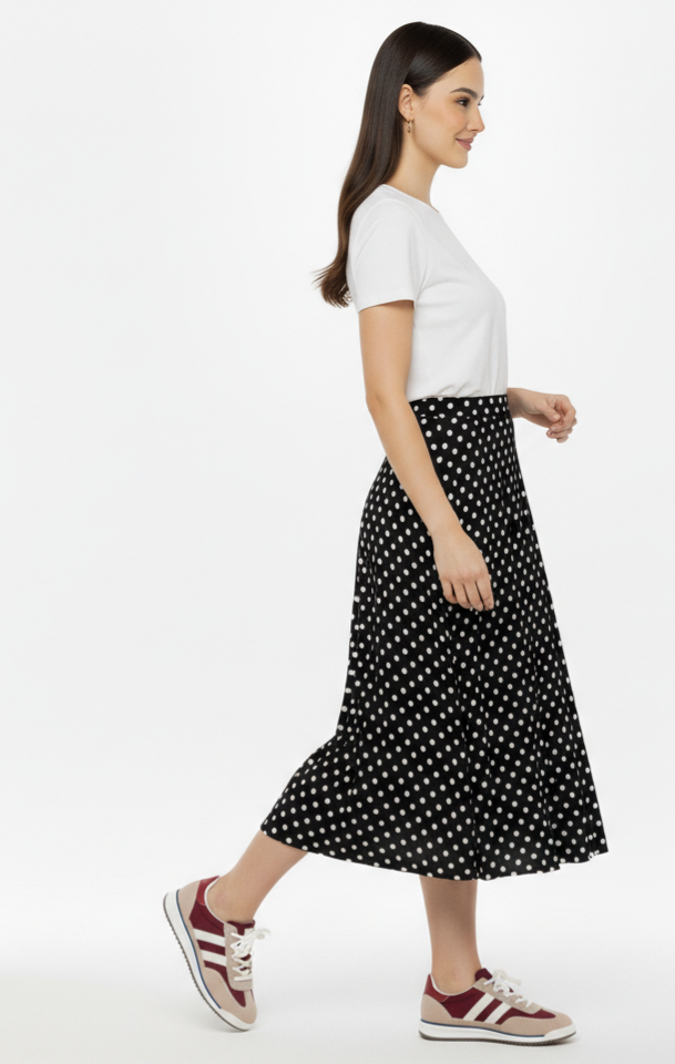 Falda Midi Lunares