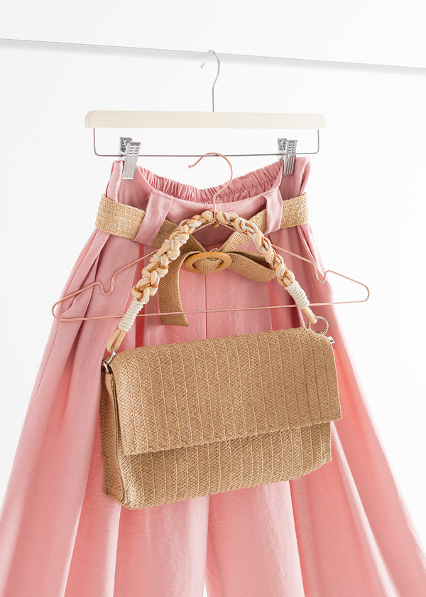 Bolso trenza natural