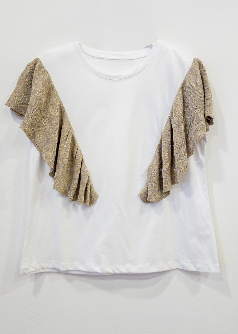 Ebro ruffled T-shirt