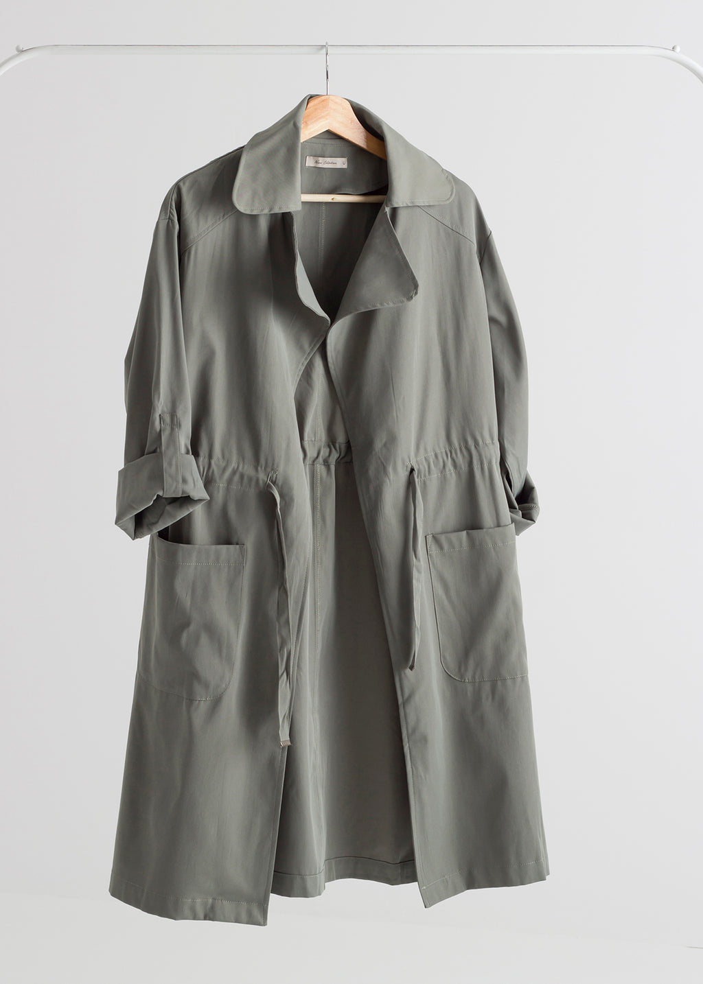 Green Breeze Trench Coat