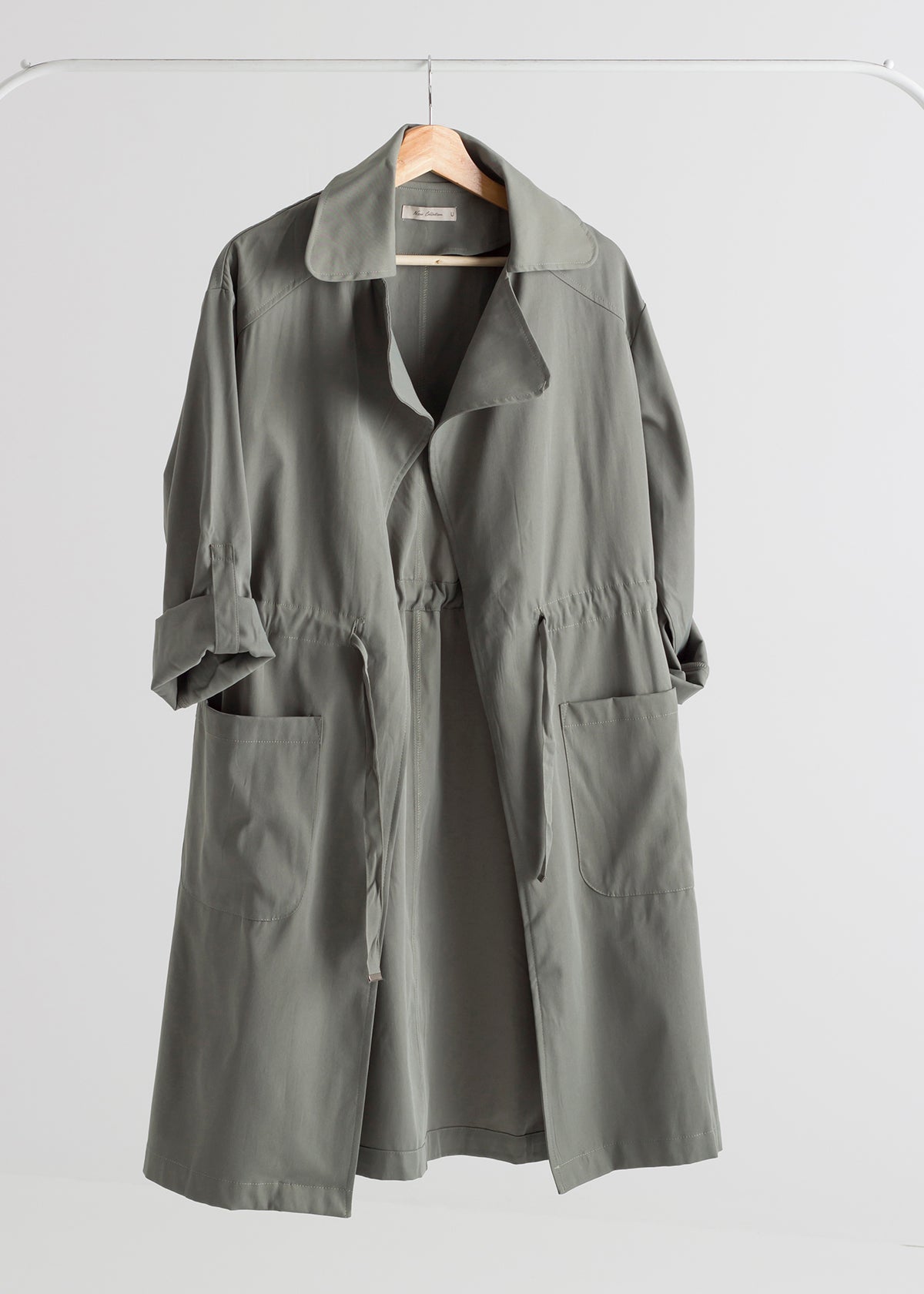Green Breeze Trench Coat