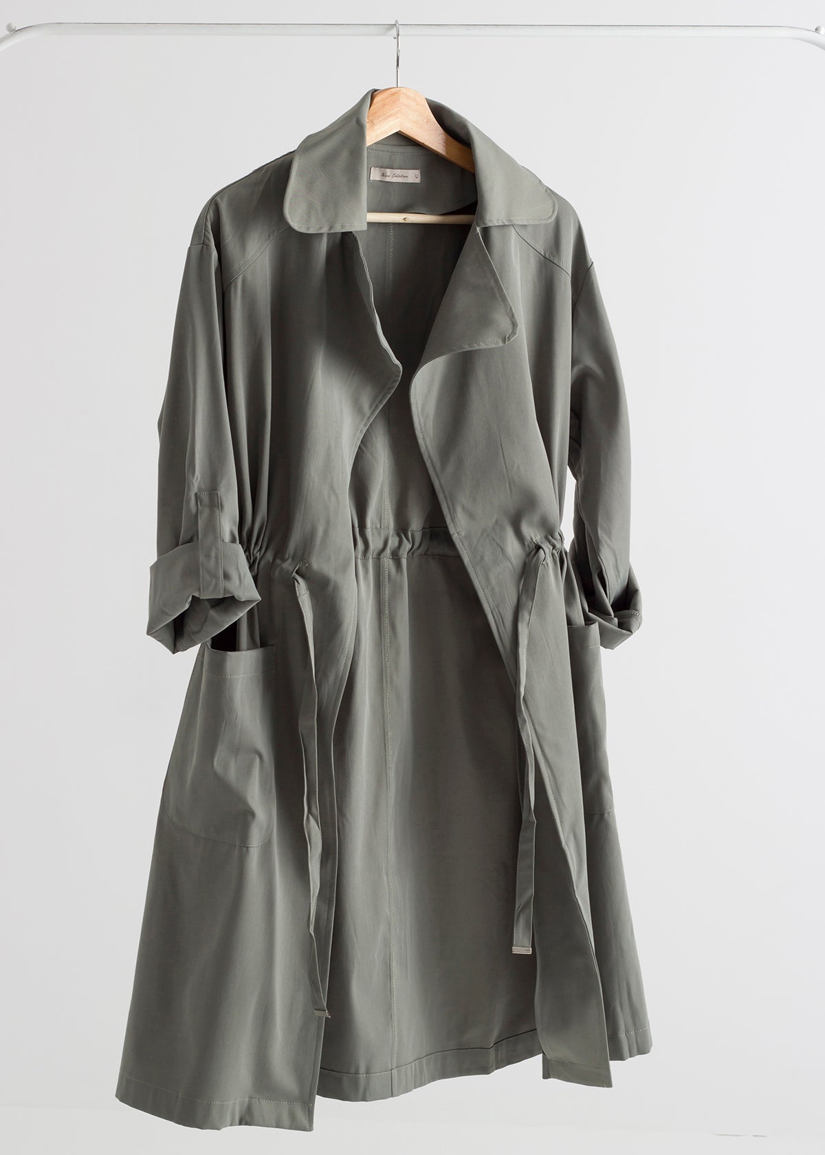 Green Breeze Trench Coat