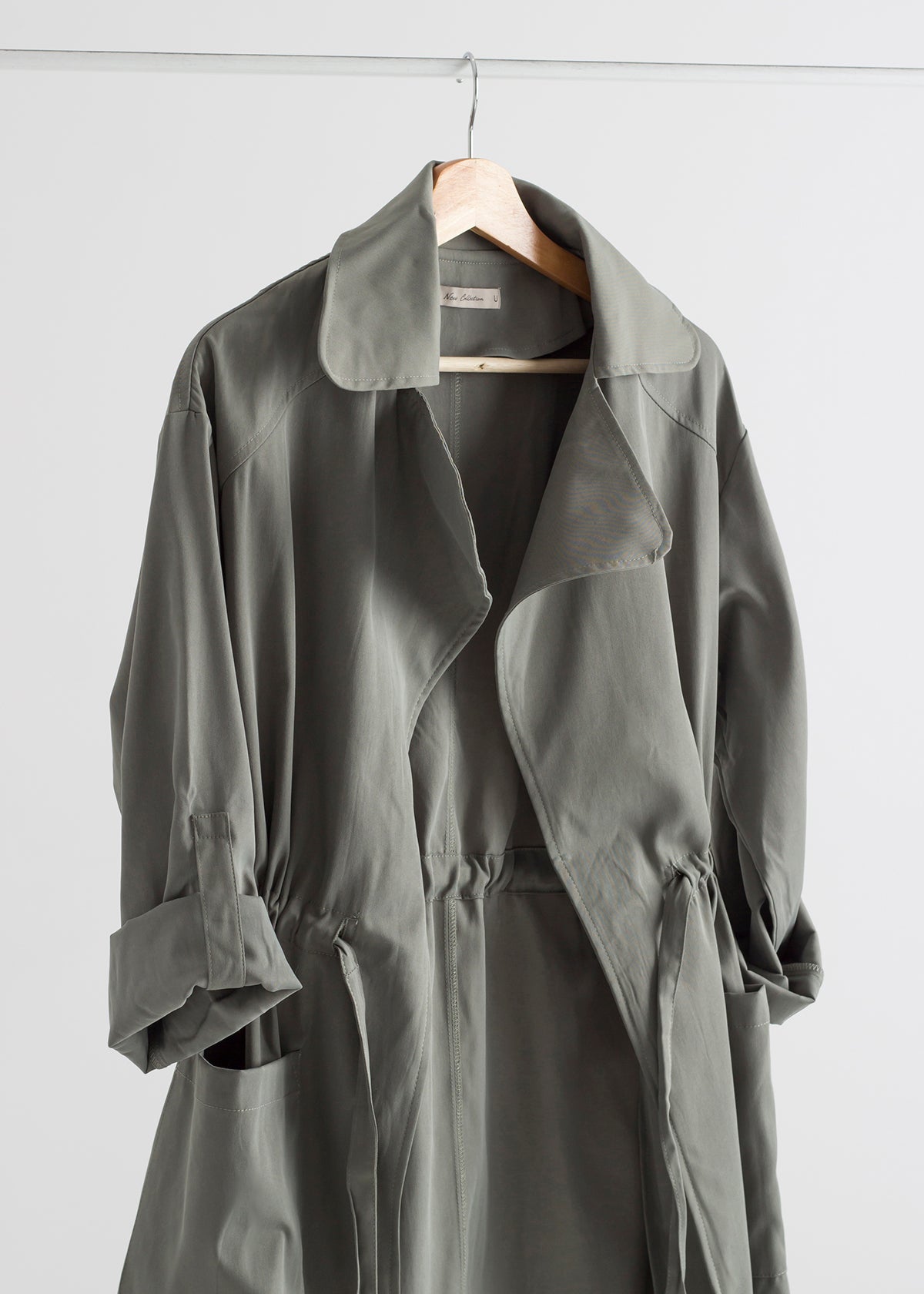 Green Breeze Trench Coat