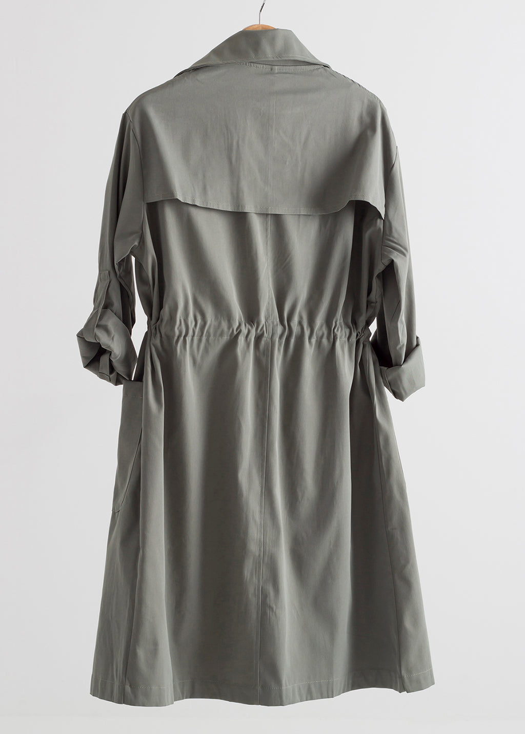 Green Breeze Trench Coat