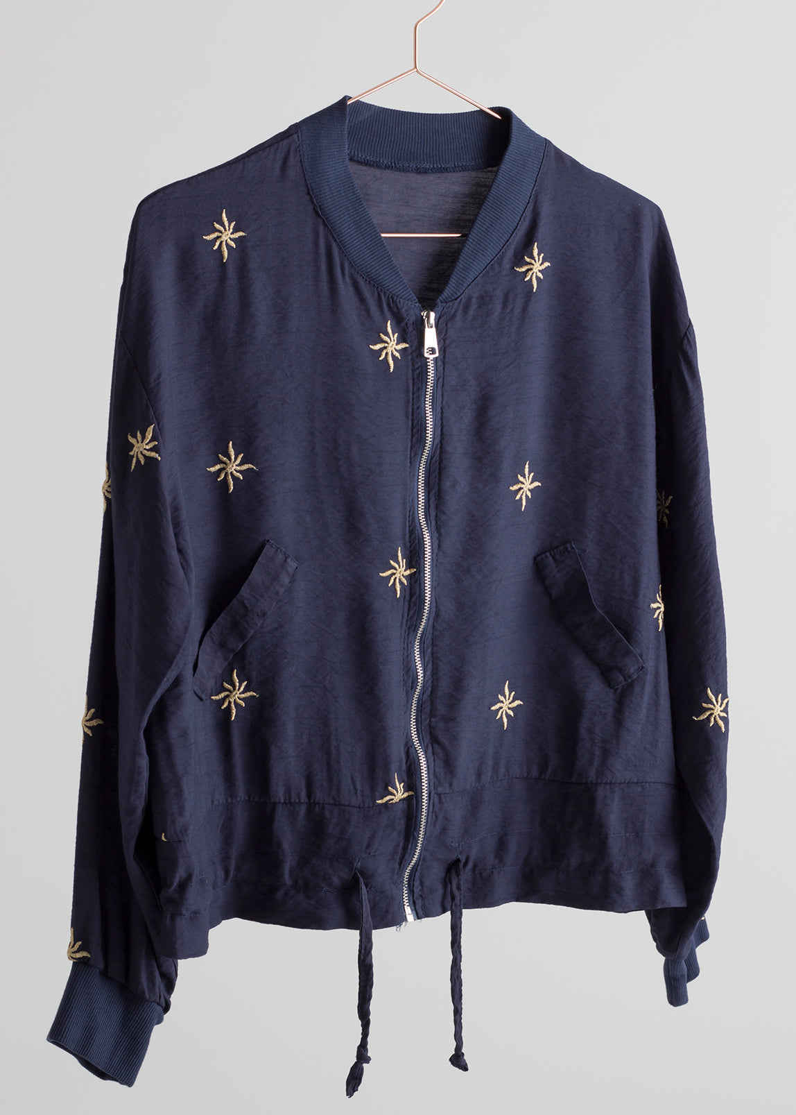 Black Pluto Lightweight Bomber Jacket