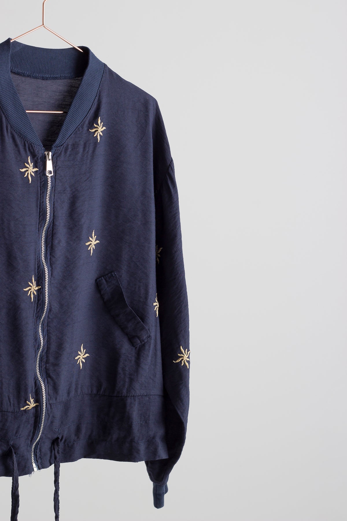 Black Pluto Lightweight Bomber Jacket