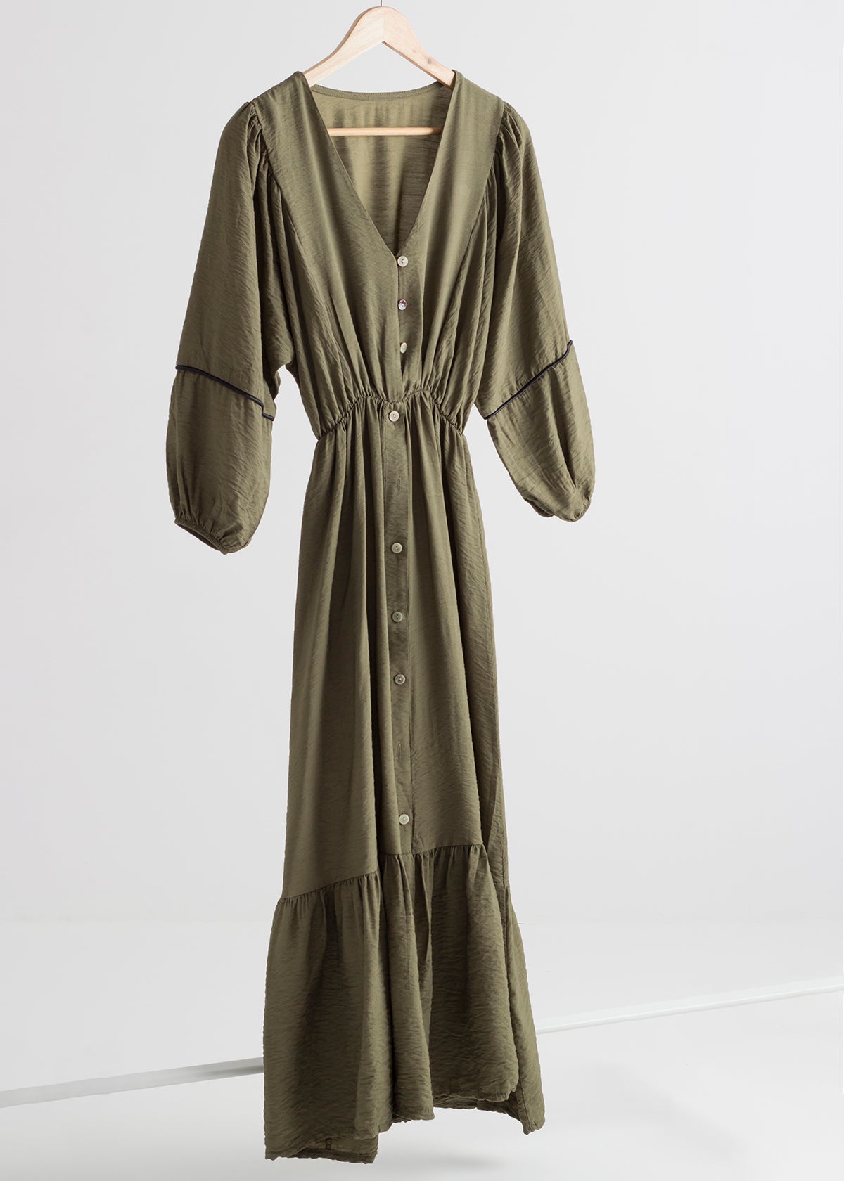 Long green Essence dress