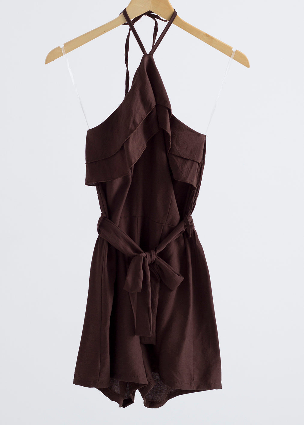 Cocoa Flow Brown Jumpsuit
