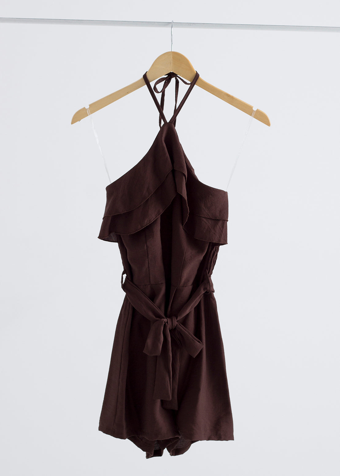 Cocoa Flow Brown Jumpsuit