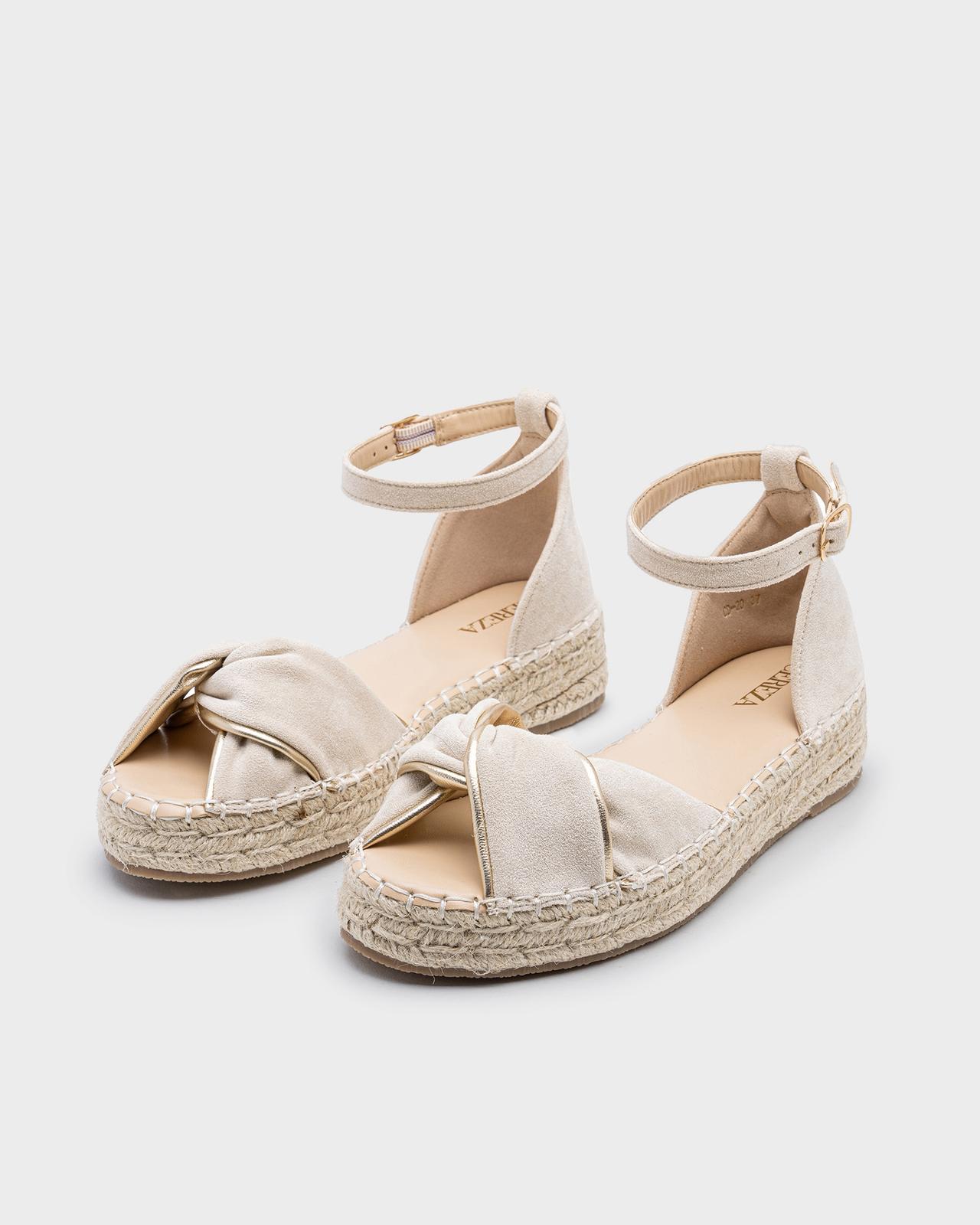 Vernazza organic gold sandal