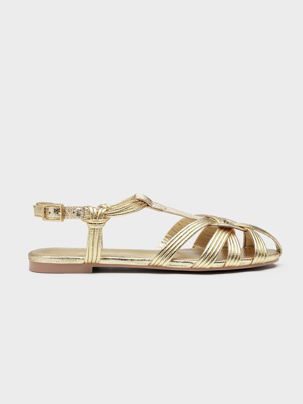 Sandalias Doradas Golden Glow
