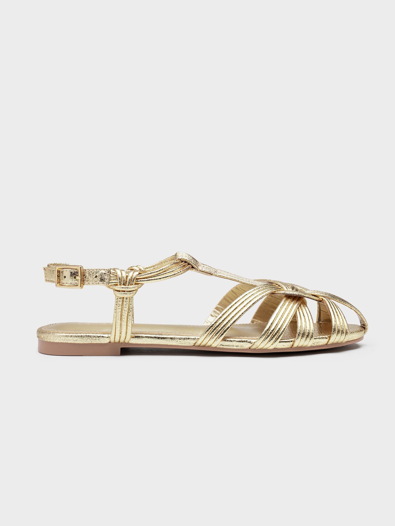 Sandalias Doradas Golden Glow