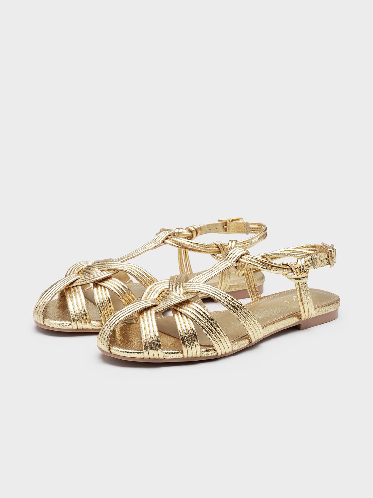 Sandalias Doradas Golden Glow