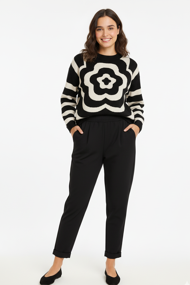 Pantalón slouchy Urban negro