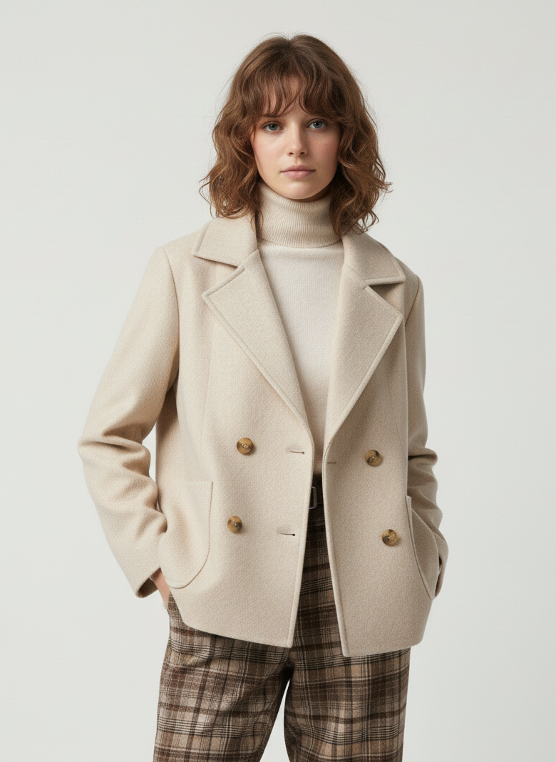 Chaqueta Wool Classic Beige