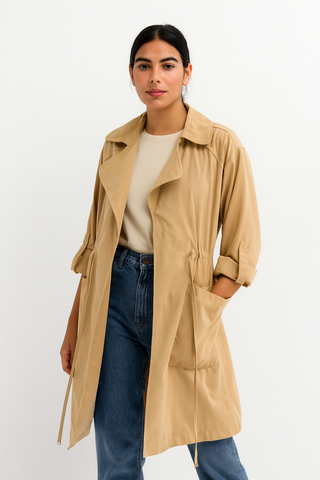 Camel Breeze Trench Coat
