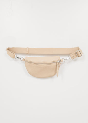 Bandolera riñonera beige Fest