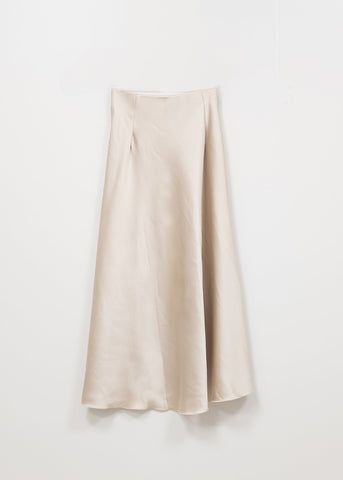 Beige satin skirt Simona