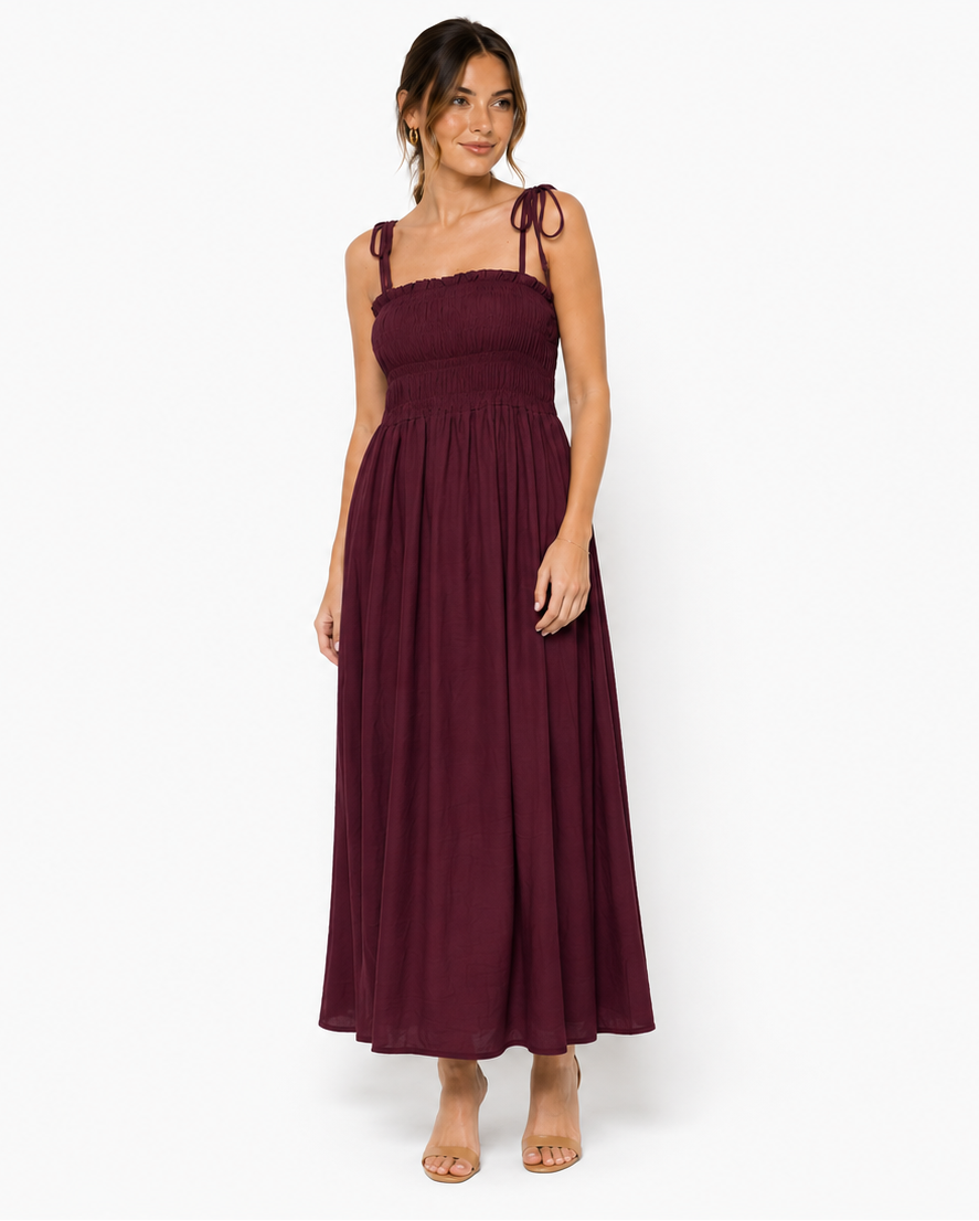 Vestido Burgundy Muse